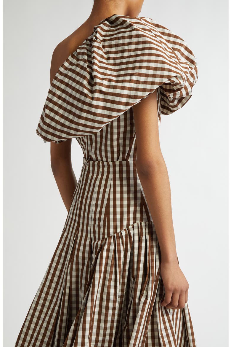 One-Shoulder Top, Alternate, color, WALNUT