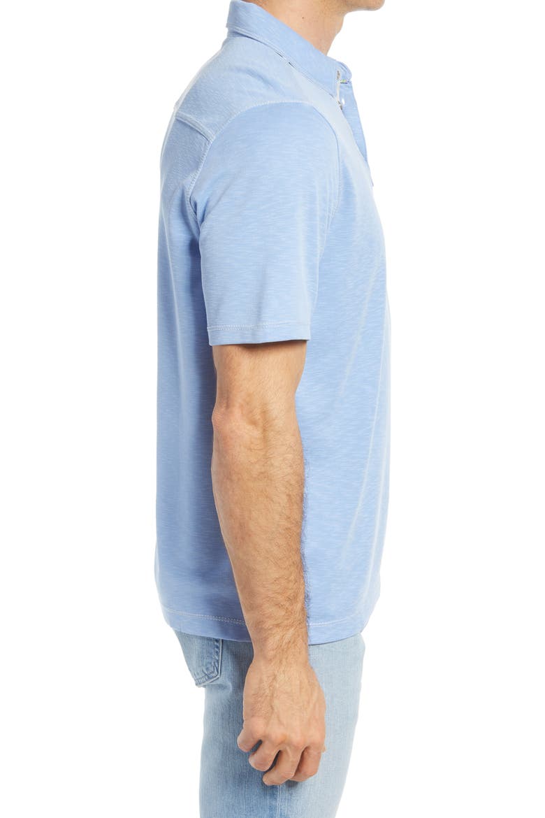 Slub Men's Polo, Alternate, color, LIGHT BLUE