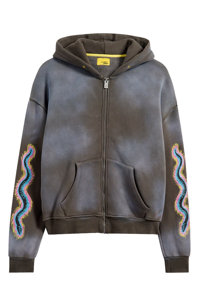 DIET STARTS MONDAY Snake Zip Hoodie, Alternate, color, 