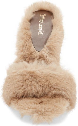 Big Mama Faux Fur Sandal