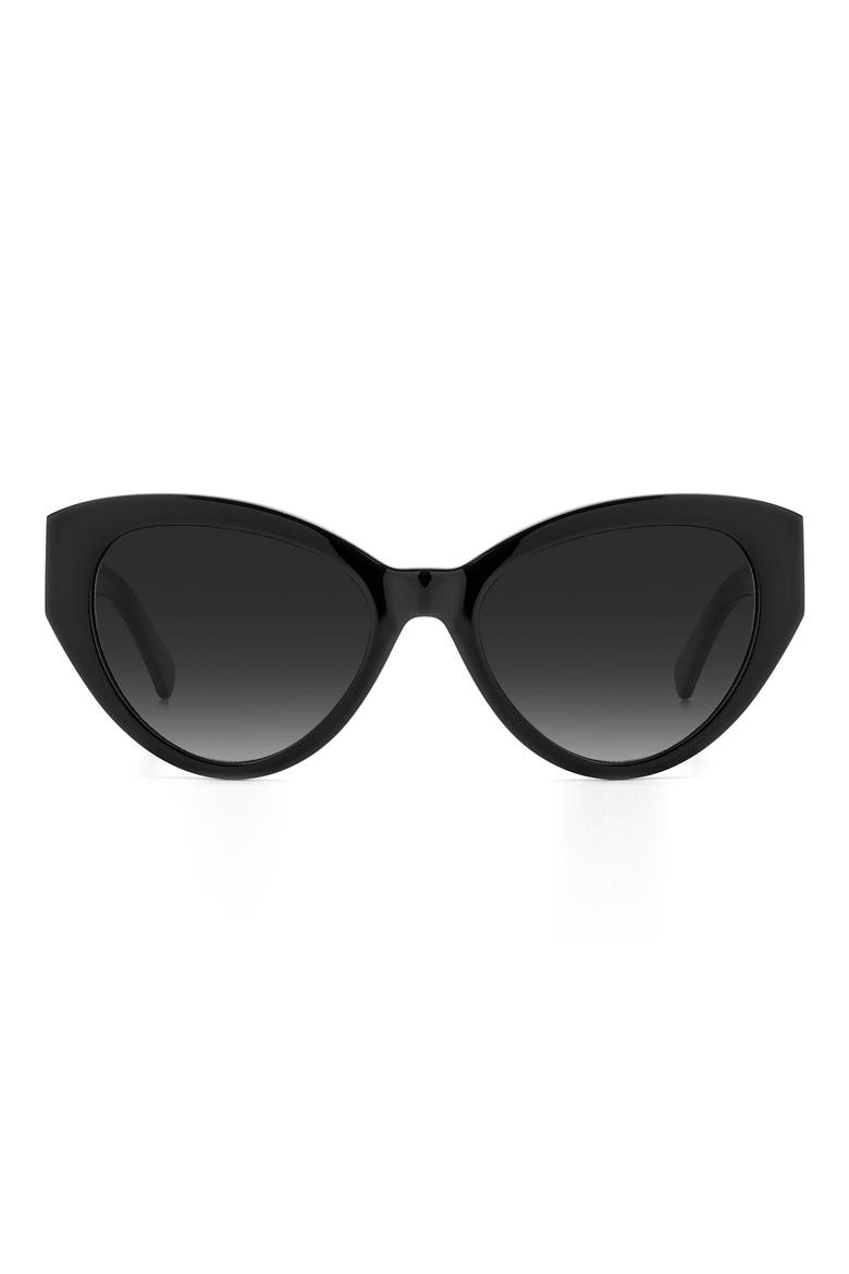 paisleigh 55mm gradient cat eye sunglasses, Main, color, BLACK/ GRAY POLAR