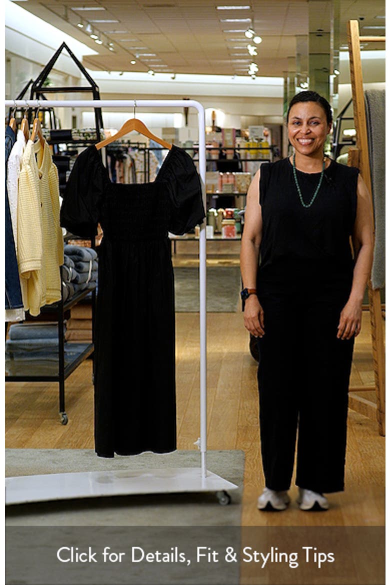 Sonia Bubble Sleeve Smocked Midi Dress video