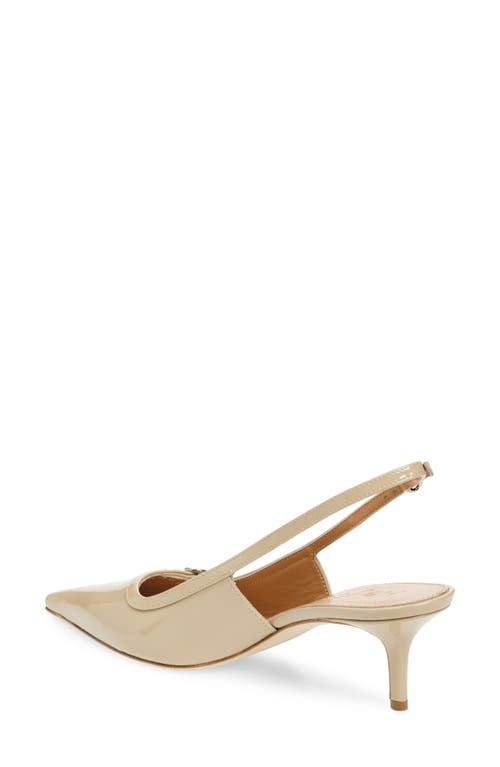 Shop Aeyde Saba Pointed Toe Slingback Pump In Latte