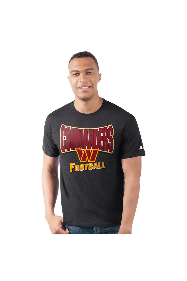 Men's Starter  Black Washington Commanders Prime Time T-Shirt, Main, color, Black