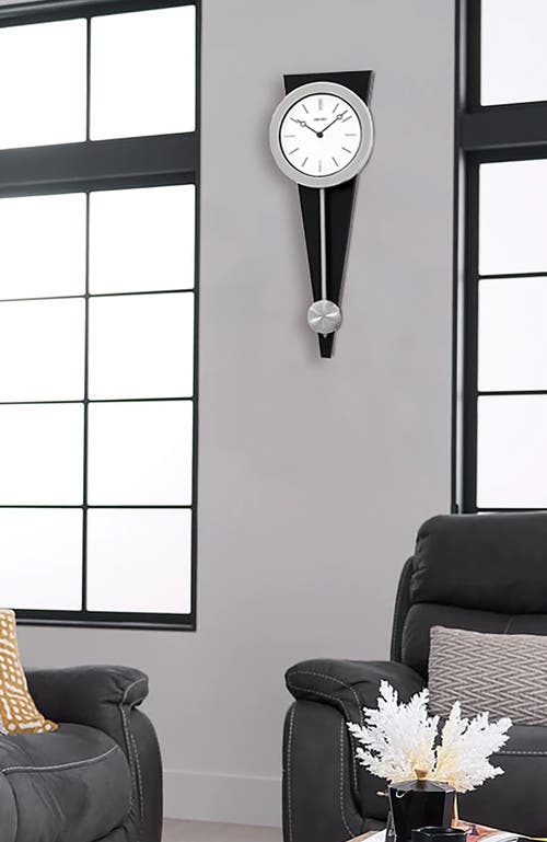 Seiko "zing" Pendulum Wall Clock In Black