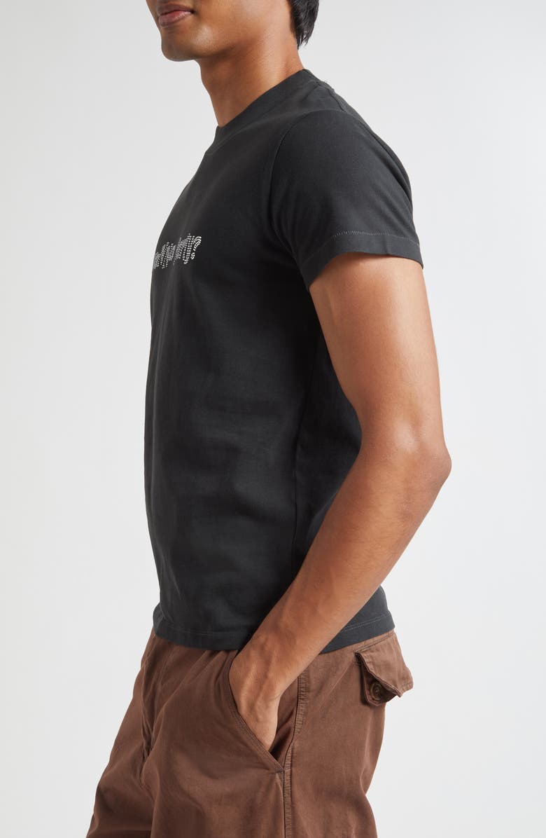 ERL Gender Inclusive Crystal Embellished Wanna Party T-Shirt, Alternate, color, Black