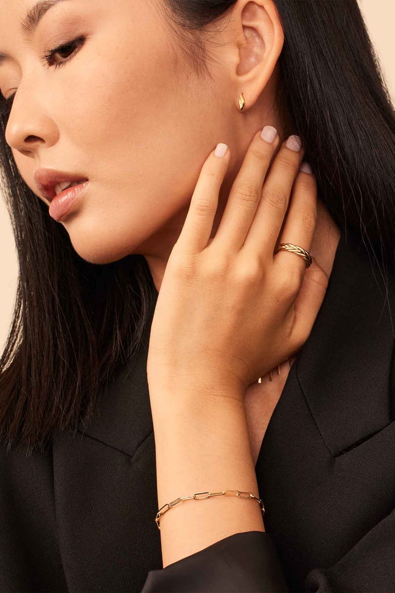 14K Gold Venice Link Bracelet, Alternate, color, Yellow Gold