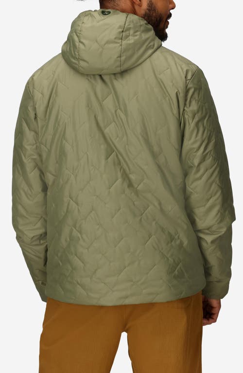 Marmot Monoquilt Zip Hoodie In Green