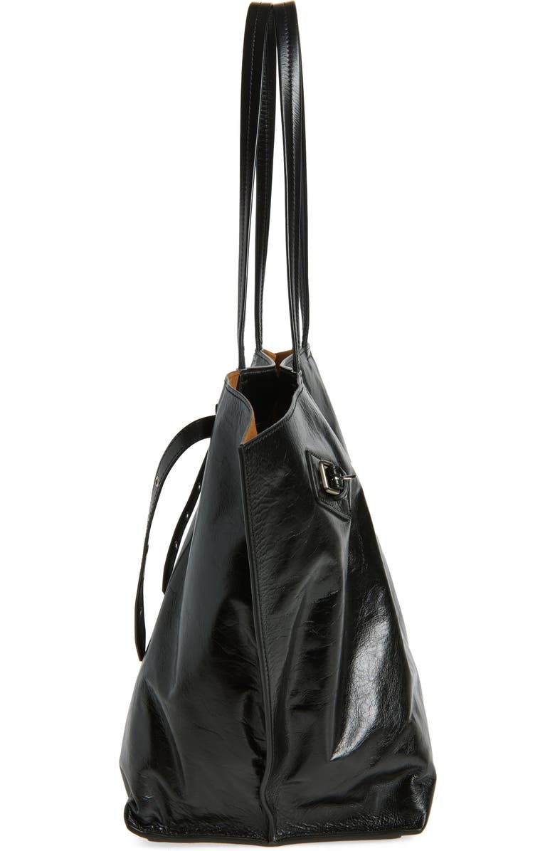 Proenza Schouler Days Leather Tote, Alternate, color, Black