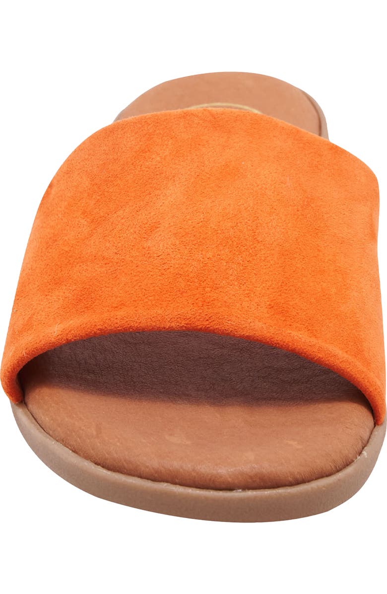 André Assous Paloma Woven Slide Sandal, Alternate, color, Orange