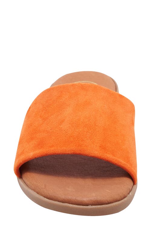 Andre Assous Paloma Woven Slide Sandal In Orange