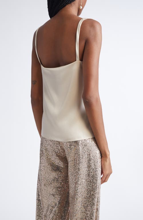 St John St. John Liquid Satin Camisole In Brown