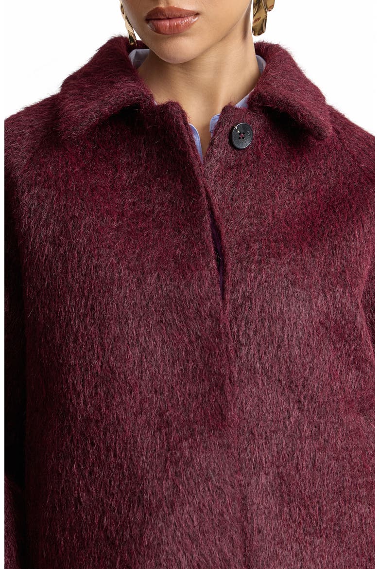 Crop Woolly Jacket, Alternate, color, CURRANT