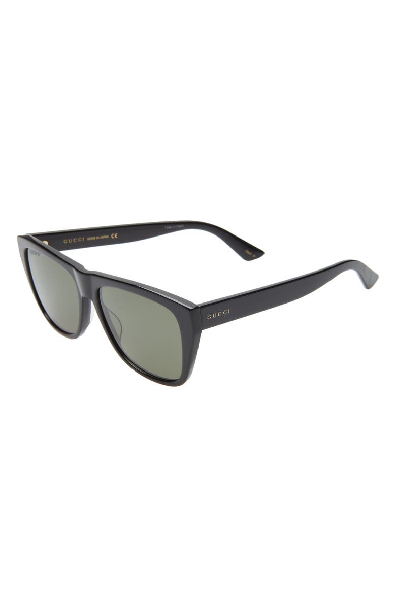 Gucci 57mm Polarized Square Sunglasses, Alternate, color, 