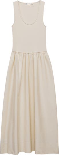 Valvi Mixed Media Maxi Dress