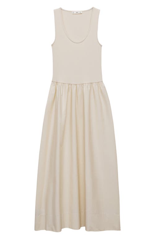 Shop Mango Valvi Mixed Media Maxi Dress