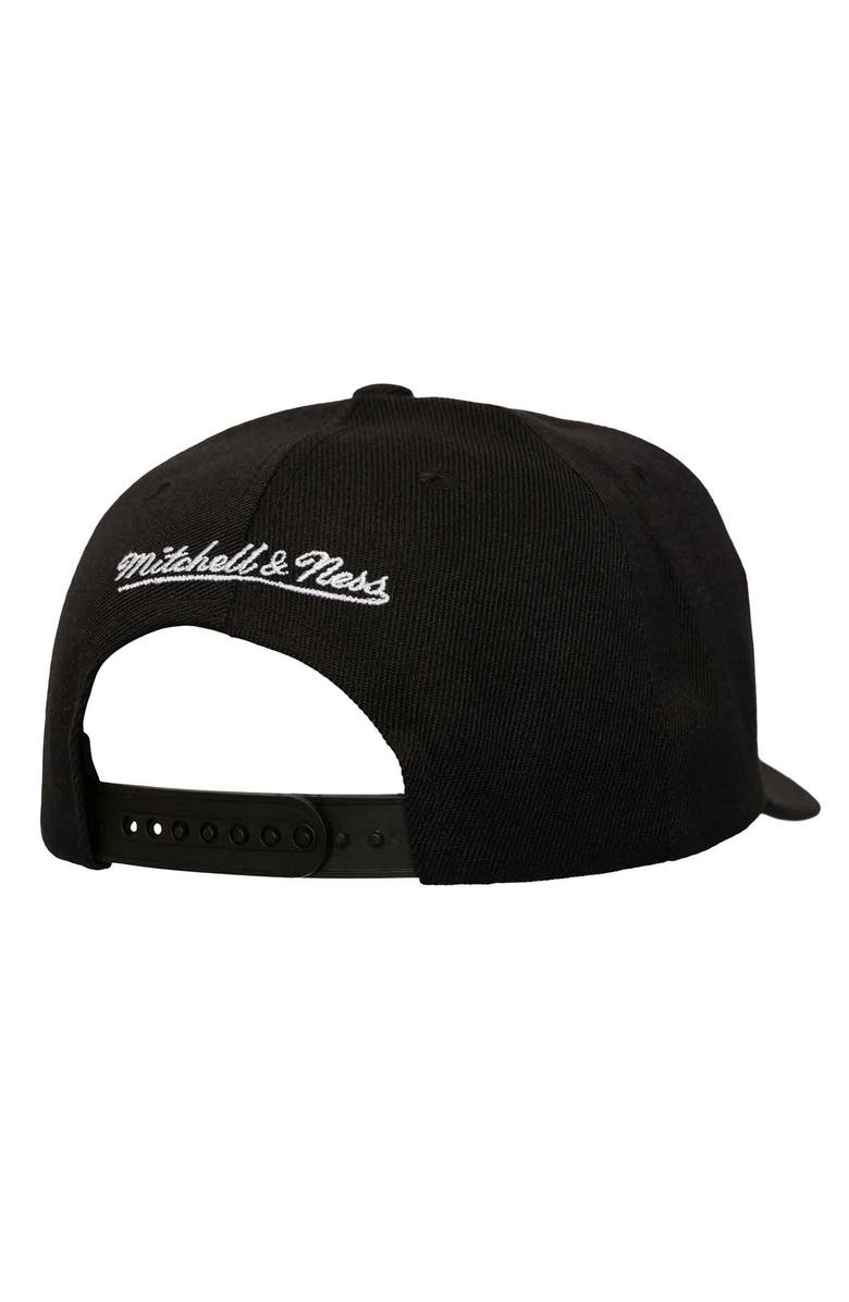 Mitchell & Ness Men's Mitchell & Ness Black Philadelphia Flyers Busted Logo Wordmark Wrap-Around Pro Pinch Adjustable Hat, Alternate, color, Black