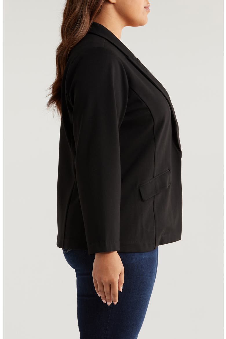 Open Front Blazer, Alternate, color, BLACK