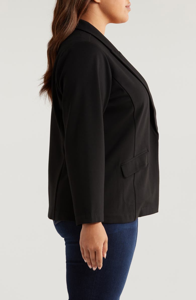 Wit & Wisdom Open Front Blazer, Alternate, color, Black