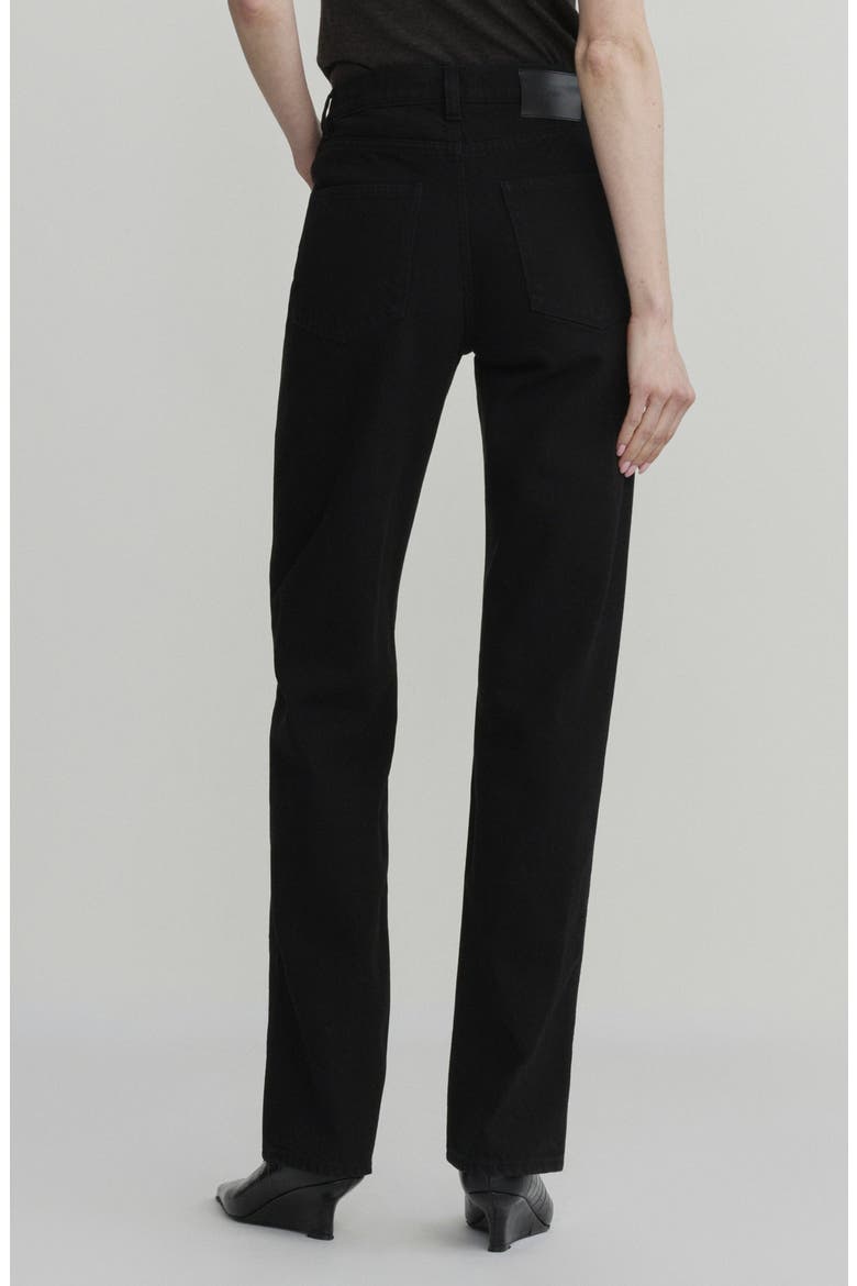 Cate Classic Straight HIGHLUXE™ Jeans, Alternate, color, BLACK