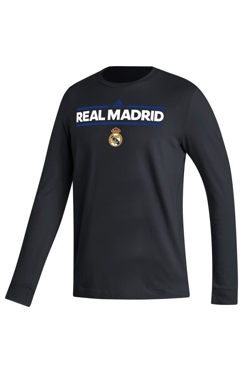 adidas Men's adidas Black Real Madrid Dassler Long Sleeve T-Shirt, Alternate, color, 