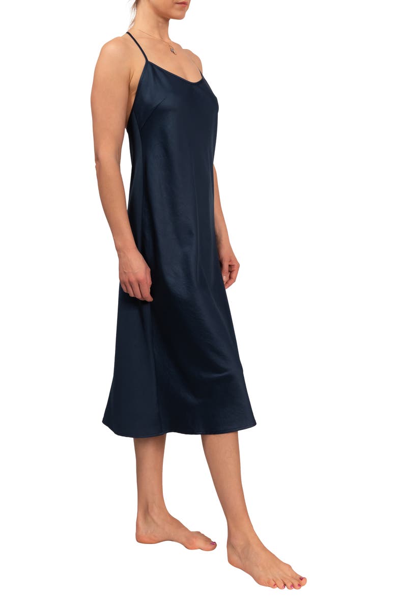 Sloan T-Back Midi Nightgown, Alternate, color, INKY BLUE