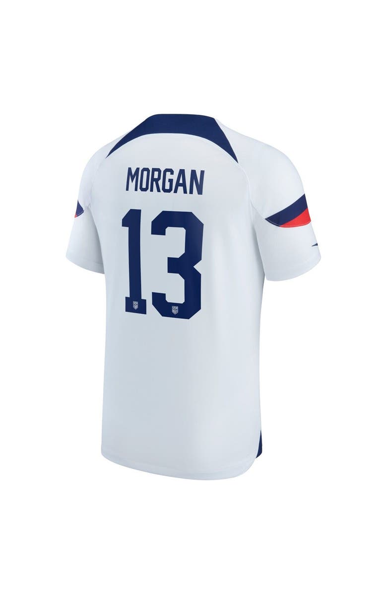 Nike Youth Nike Alex Morgan White USWNT 2022/23 Home Breathe Stadium Replica Player Jersey, Alternate, color, 
