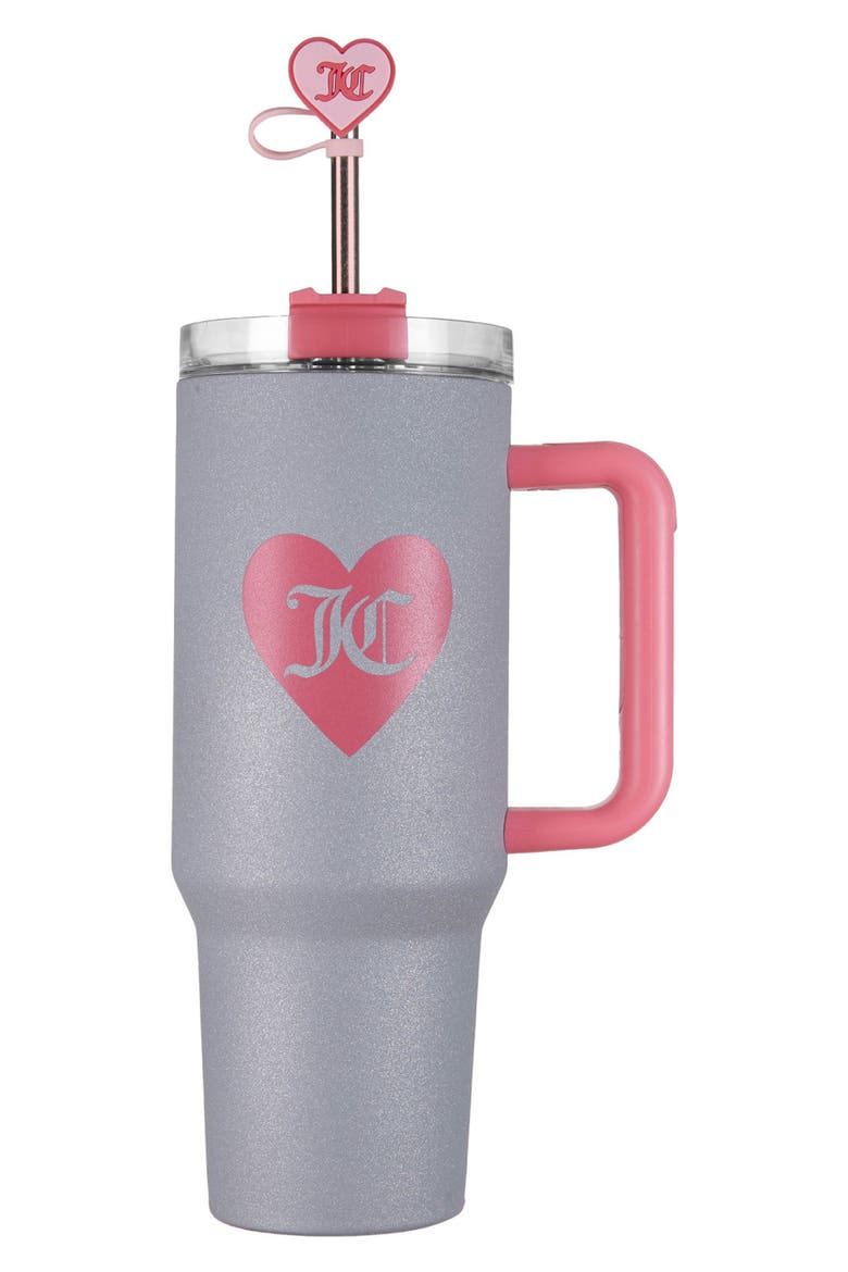 30-Ounce Jetsetter Stainless Steel Water Bottle, Main, color, GLITTER SILVER