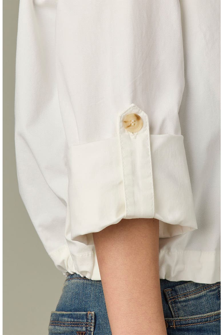 Roll Tab Open Front Soft Blazer, Alternate, color, WHITE