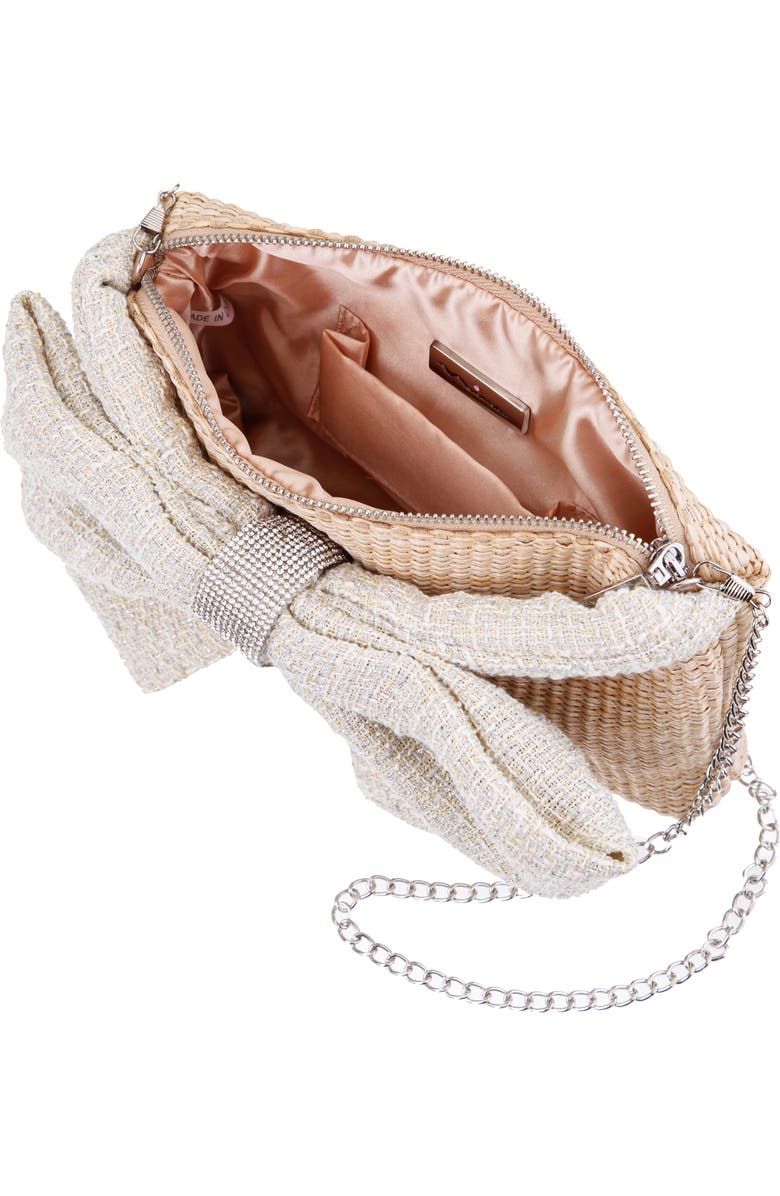 Nina Tula Clutch, Alternate, color, White/Natural