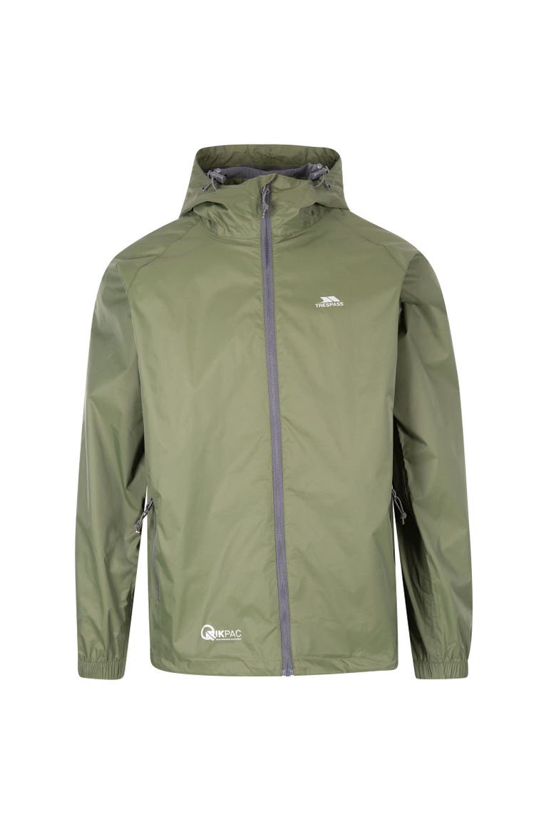 Gender Inclusive Qikpac Waterproof Jacket, Main, color, Moss