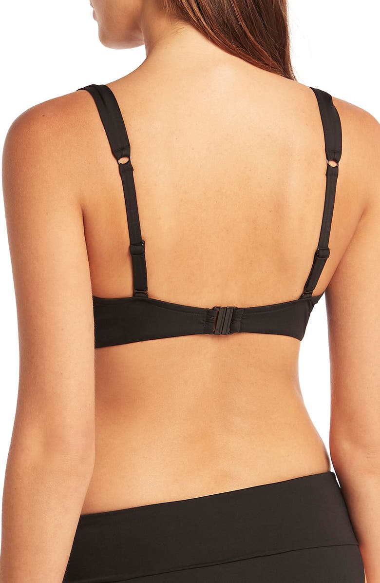 Sea Level Essentials C- & D-Cup Underwire Bikini Top, Alternate, color,