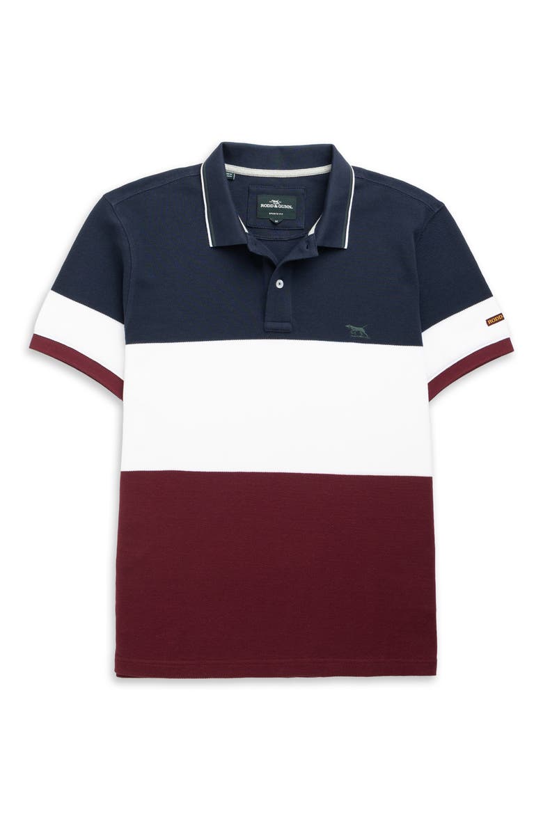 Homebay Sports Fit Colorblock Cotton Piqué Polo, Alternate, color, OXBLOOD