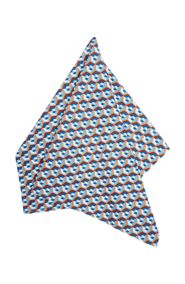La DoubleJ Dishtowel (50X70) Cubi Blue, Main, color, 