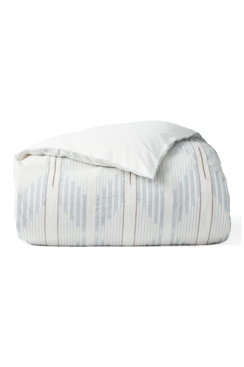 Morelia Jacquard Organic Cotton Duvet, Main, color, WAVE