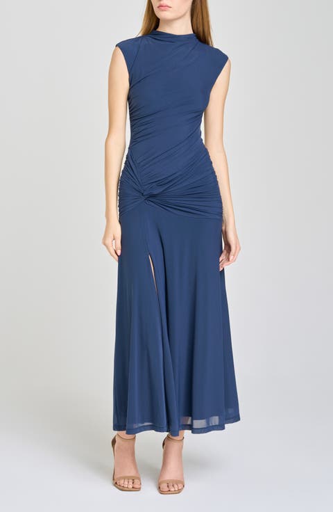 Sarielle Ruched Midi Dress