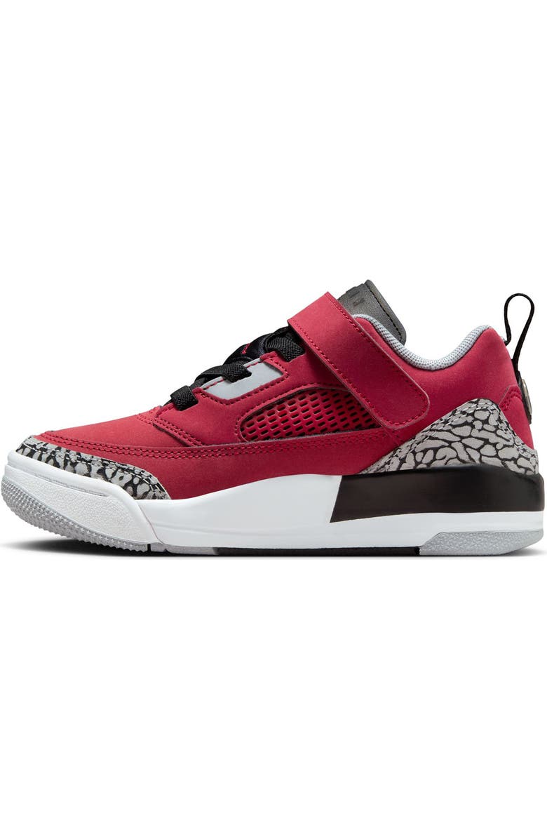 Jordan Kids' Spizike Low Sneaker, Alternate, color, Gym Red/ Black/ Wolf Grey