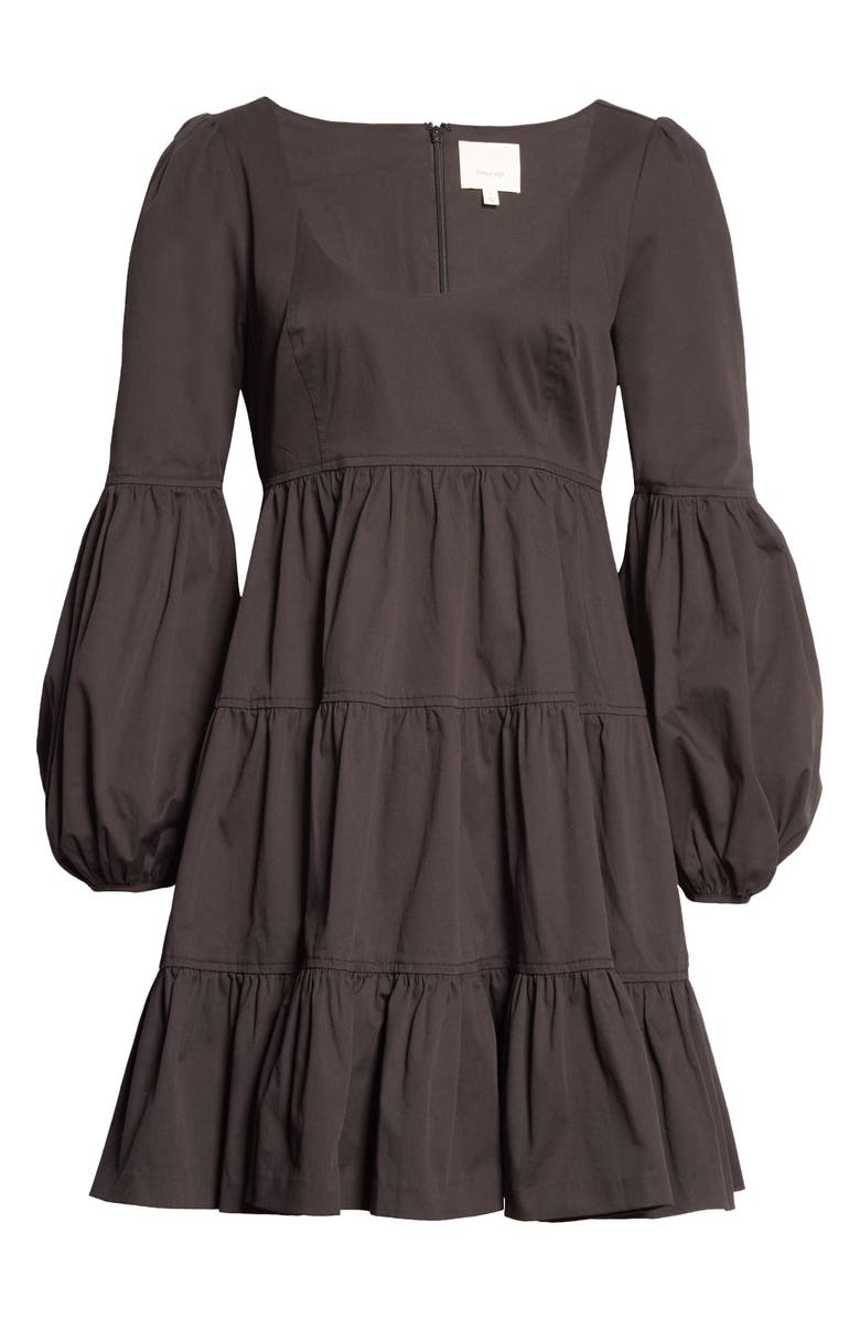 Cinq à Sept Rose Long Sleeve Babydoll Dress, Alternate, color,