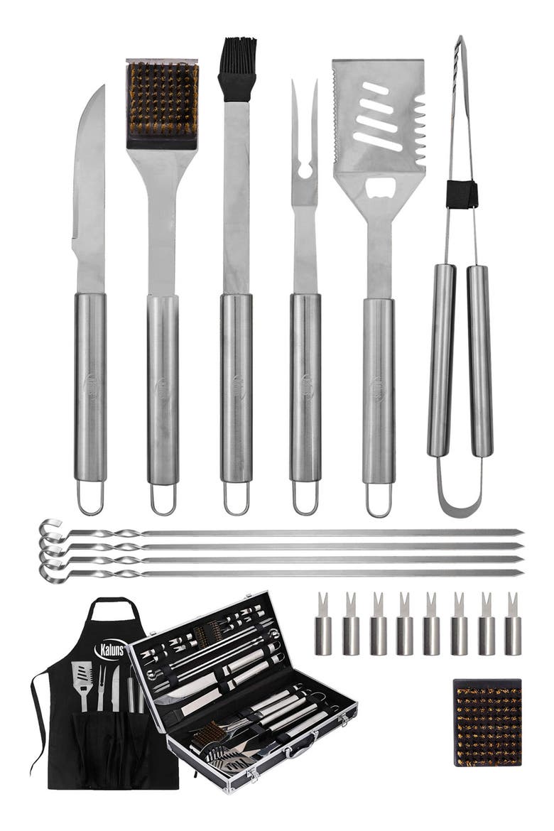 Deluxe Grill Accessory Set, Main, color, STAINLESS STEEL