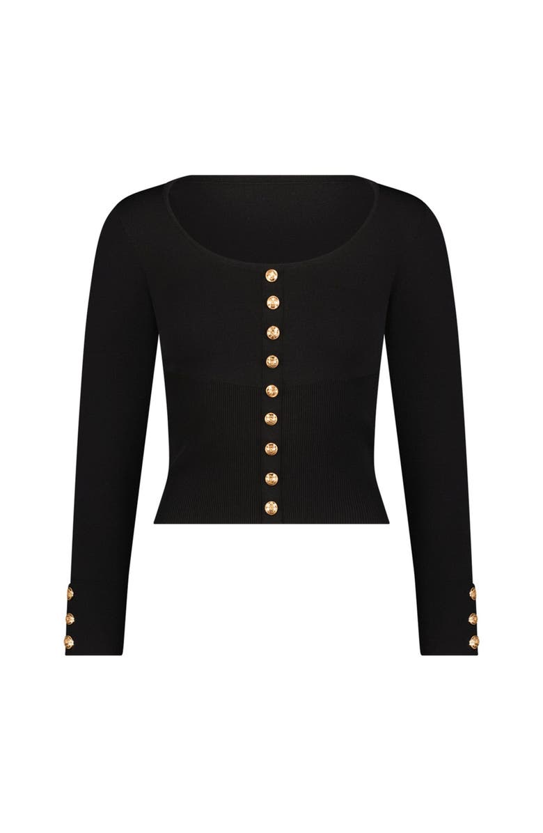 The Noli Shop Edie Knit Top, Alternate, color, Black