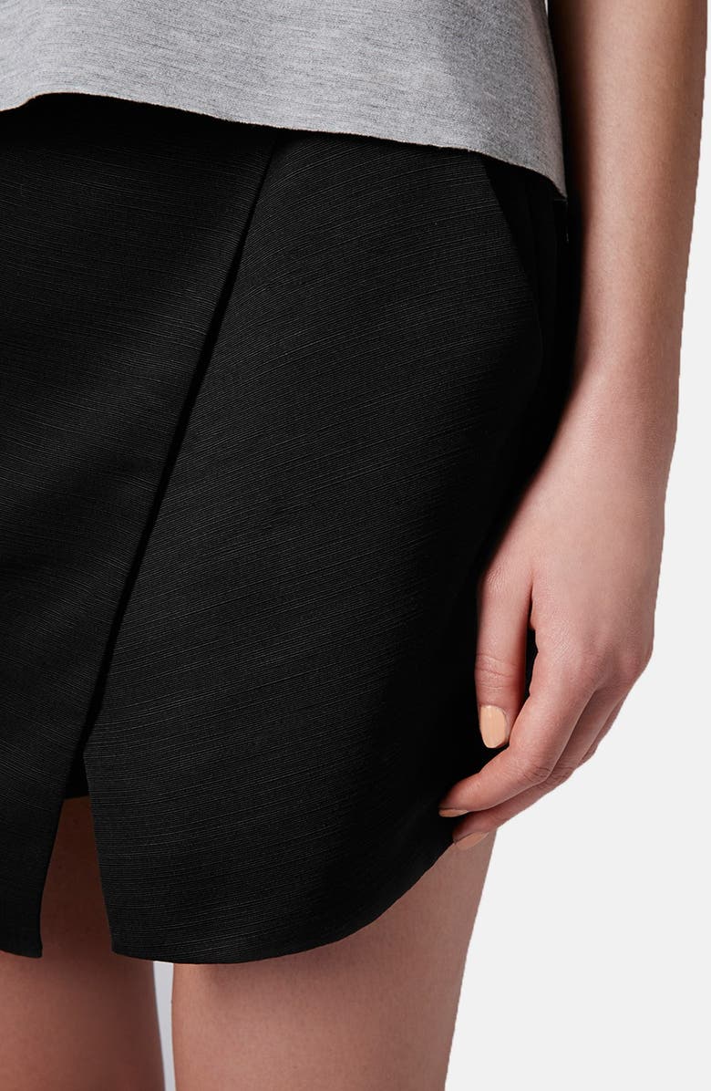 Topshop Woven Wrap Skort, Alternate, color,