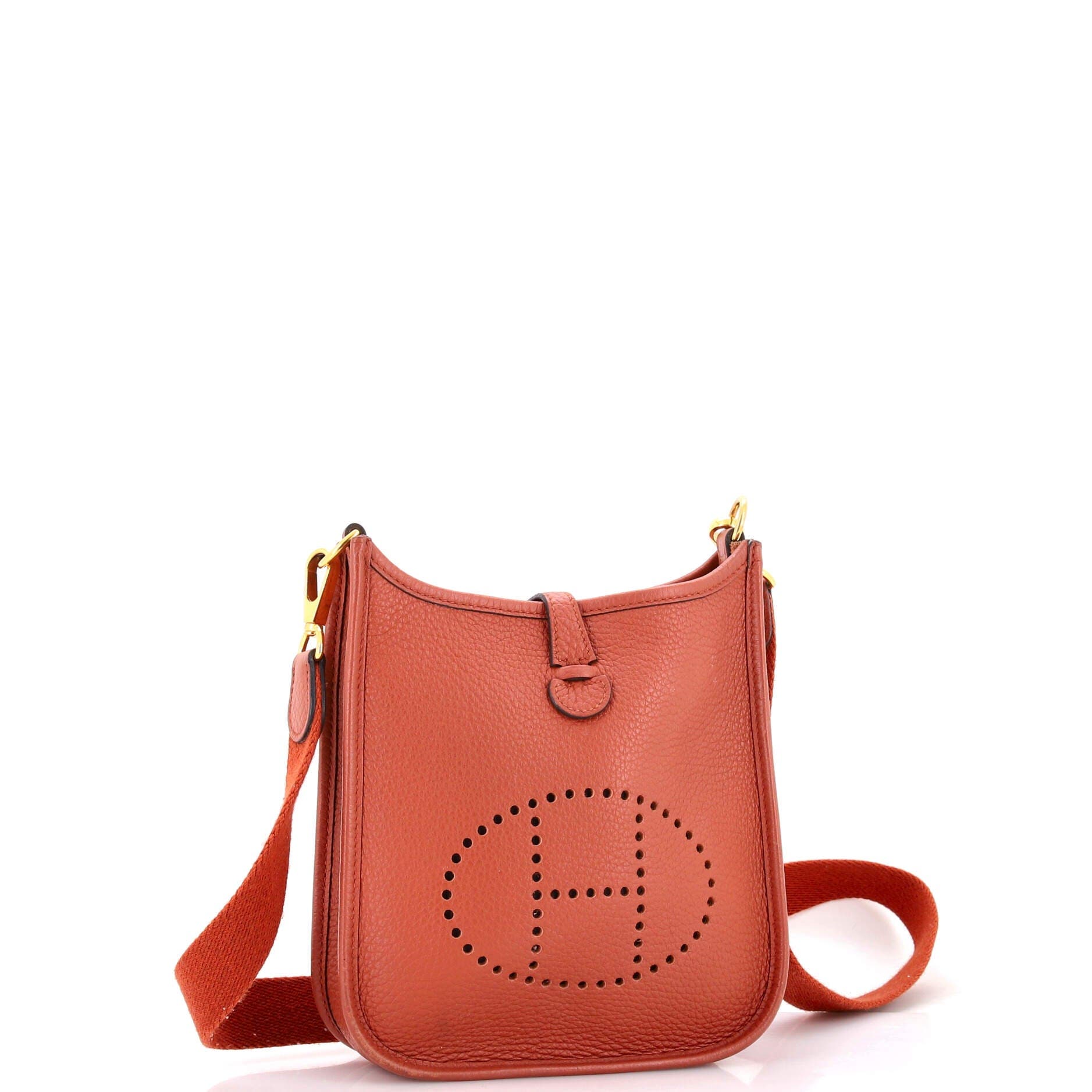 Pre-Owned Hermes Evelyne Bag Gen III Clemence TPM, Alternate, color, Cuivre
