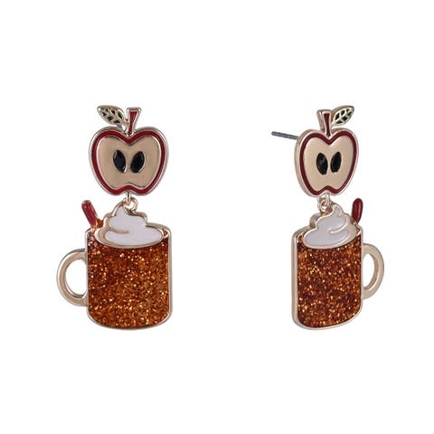 Apple Cider Mug Earrings