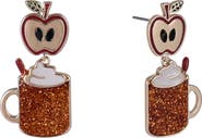 Hallmark Apple Cider Mug Earrings