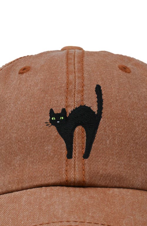 DALIX DALIX BLACK CAT EMBROIDERED CASUAL HAT 