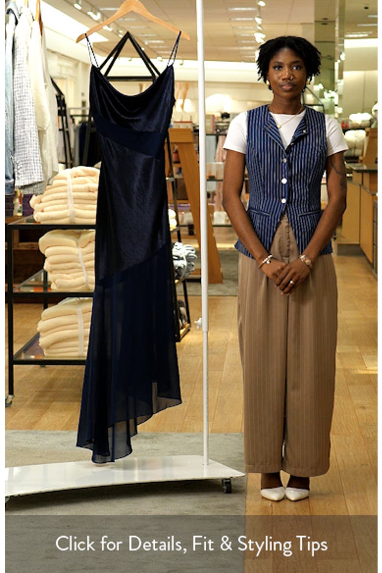 Lainey Cowl Neck Midi Dress video