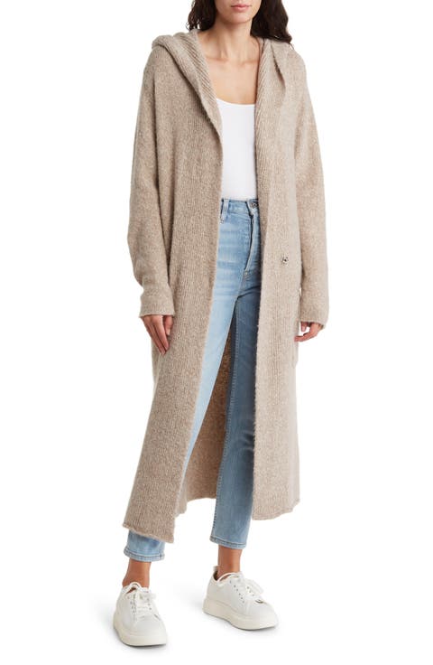 Hooded Longline Cardigan