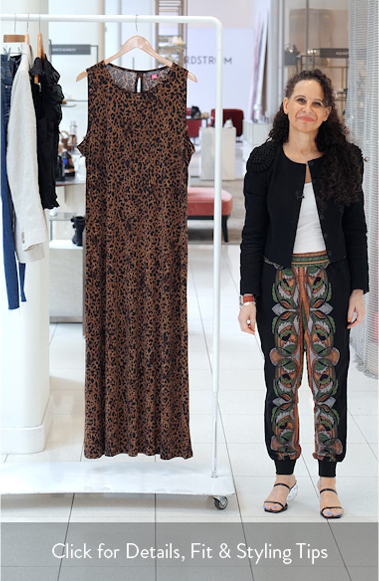 Animal Print Knit Maxi Dress, sales video thumbnail