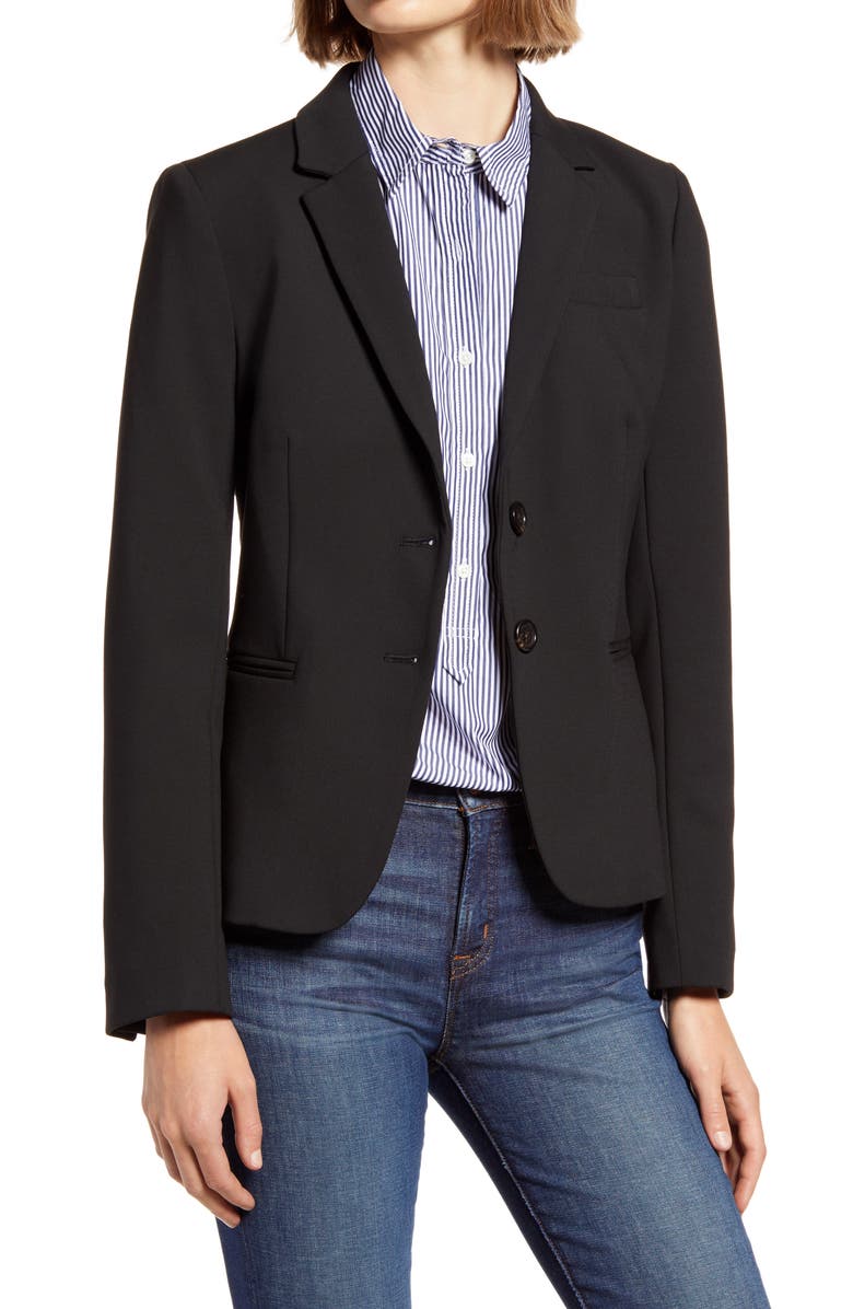 J.Crew Schoolboy Stretch Crepe Blazer, Main, color,
