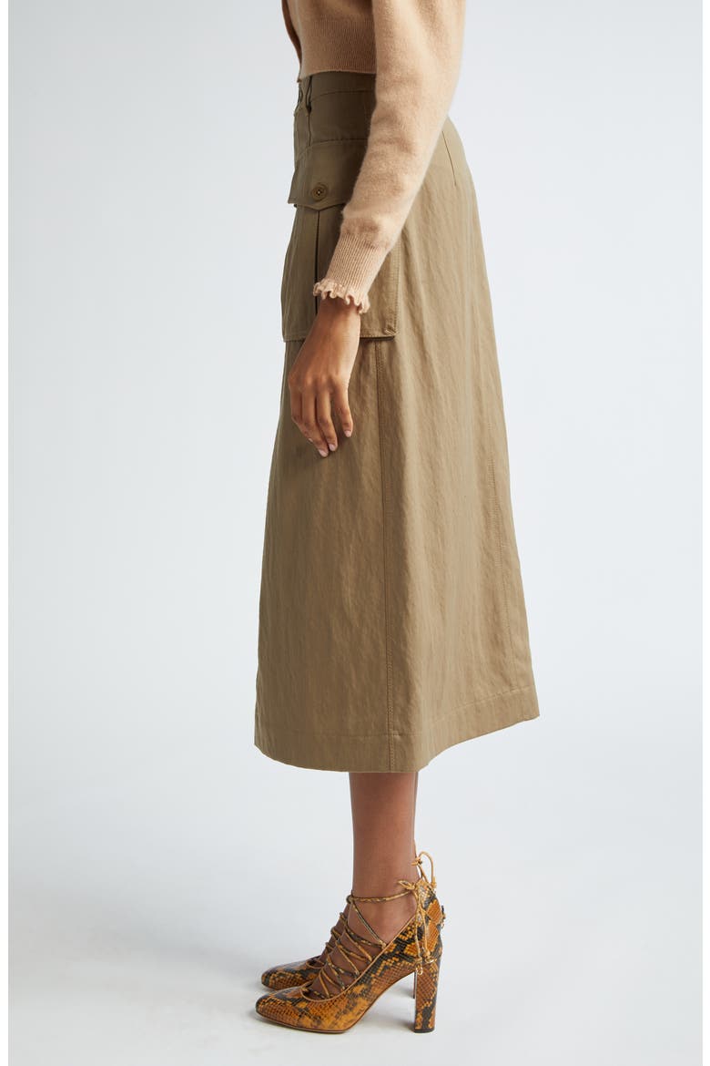 Veria Twill Cargo Skirt, Alternate, color, DRIFTWOOD
